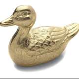 BRASS FINISH POLY RESIN TAP TOP DUCK