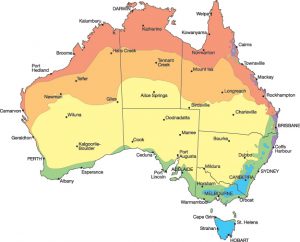 Australian Climate Map - Garden Express Australia