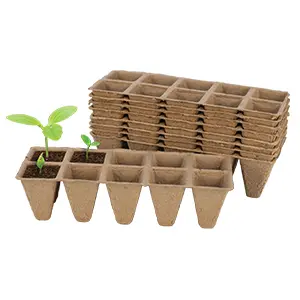 Gardeners Advantage Peat Pot Seedling Tray Pk 10