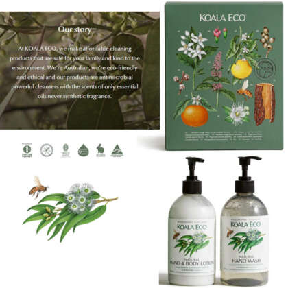 Koala Eco Natural Gift Box Lemon Scented Eucalyptus Rosemary Acckecogb1 - Garden Express Australia