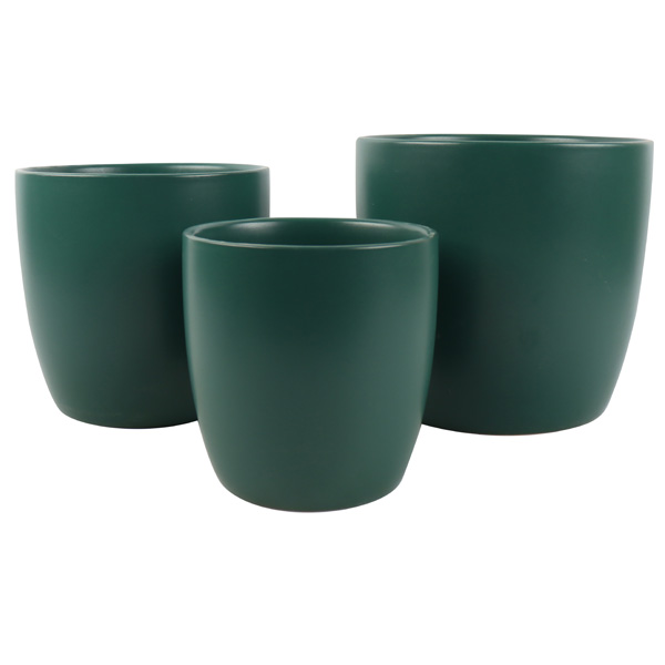 Planter Pot – Estelle Set Of 3 – Green