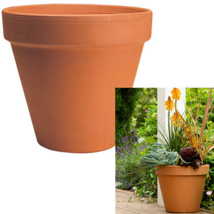 Planter Pot Terracotta Plain Garden Pot 27cm Pottcpgp27 - Garden Express Australia