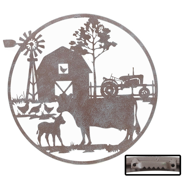 Wallart – Lasercut Cows/barn