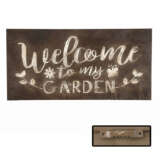 Wallart Welcome To My Garden Sign Artmetwelgar - Garden Express Australia