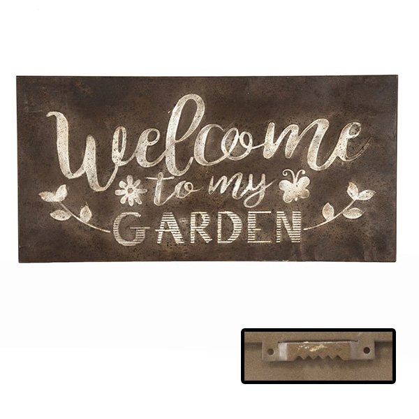 Wallart Welcome To My Garden Sign Garden Express