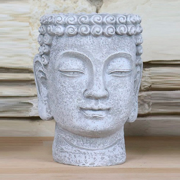Planter Pot – Cement Buddha
