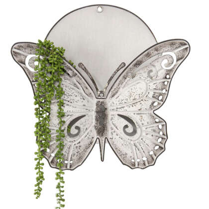 Wall Planter Distressed Finished Butterfly Wplbutdis - Garden Express Australia