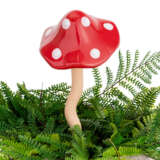 Ceramic Mushroom Red Large Gacacmlrg - Garden Express Australia