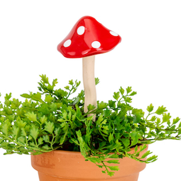 Ceramic Mushroom Red- Small