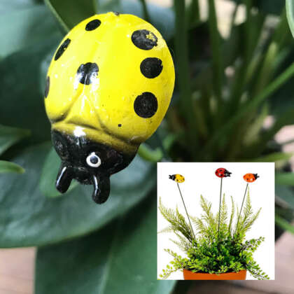 Ladybird On Stick Yellow - Garden Express Australia