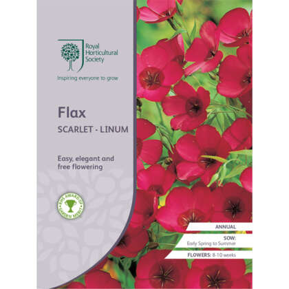 Seed Rhs Flax Scarlet Linum Seerhsfsl - Garden Express Australia