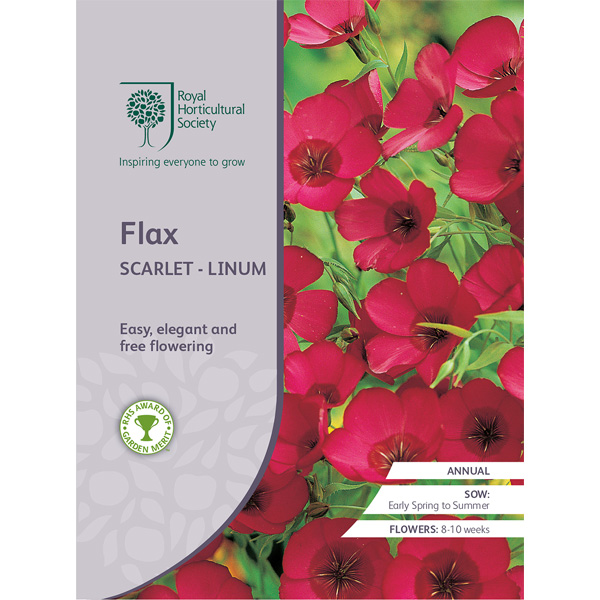 Seed – Rhs Flax Scarlet – Linum