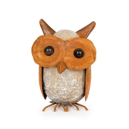 Owl Resin Rust Small Gacowlrrs - Garden Express Australia