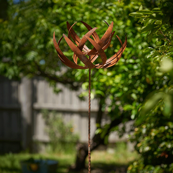 Wind Spinner Lotus – Rust